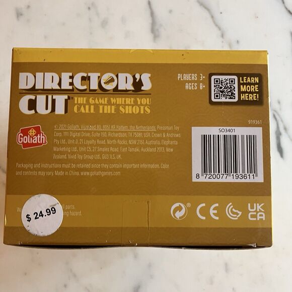 New - Goliath Director's Cut - The Game Where You Call the Shots - Ages 8+ - Picture 6 of 7